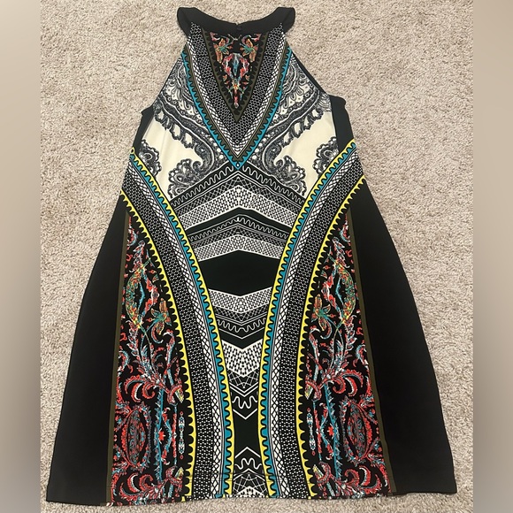 Apt 9 Women’s Black Multi Color Pattern Dress Size Medium - Picture 6 of 6